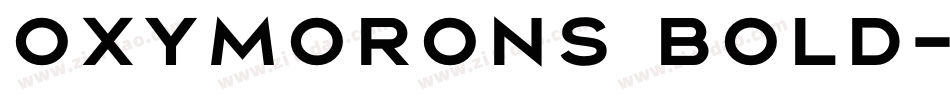 Oxymorons Bold字体转换